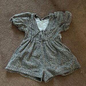 Altar’d State Leopard Print Romper